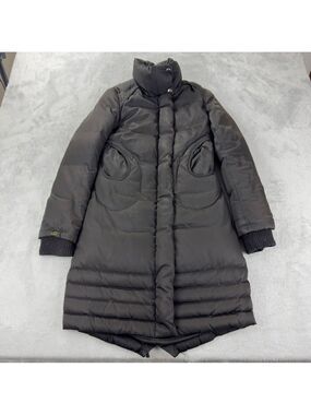 Soia & Kyo Women Size XS 80% Down 20% Feather Black Long Puffer Jacket w/o hood